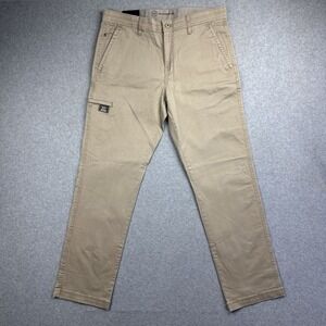 NWT Weatherproof Men's Tan Utility Pants Flex Waistband Size 34x32
